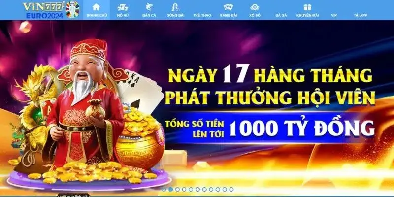 Nhận ngay ưu đãi hot từ giới thiệu VIN777